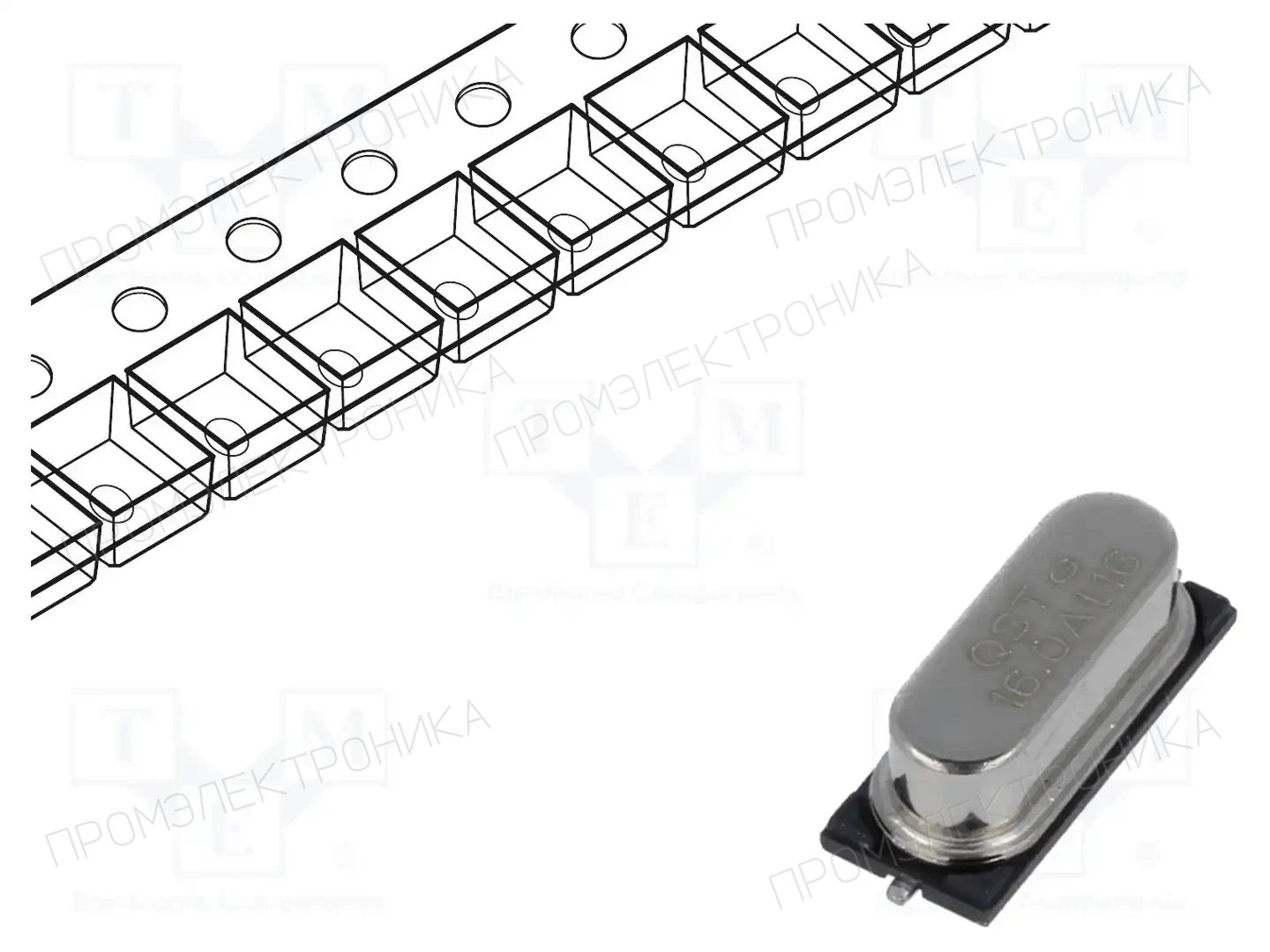QST QT49S-16.000MAHJ-T — Резонаторы и генераторы