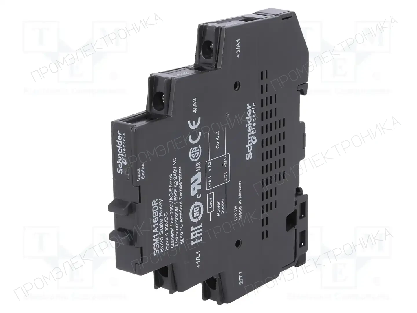 SCHNEIDER ELECTRIC SSM1A16BDR — Реле SSR однофазные