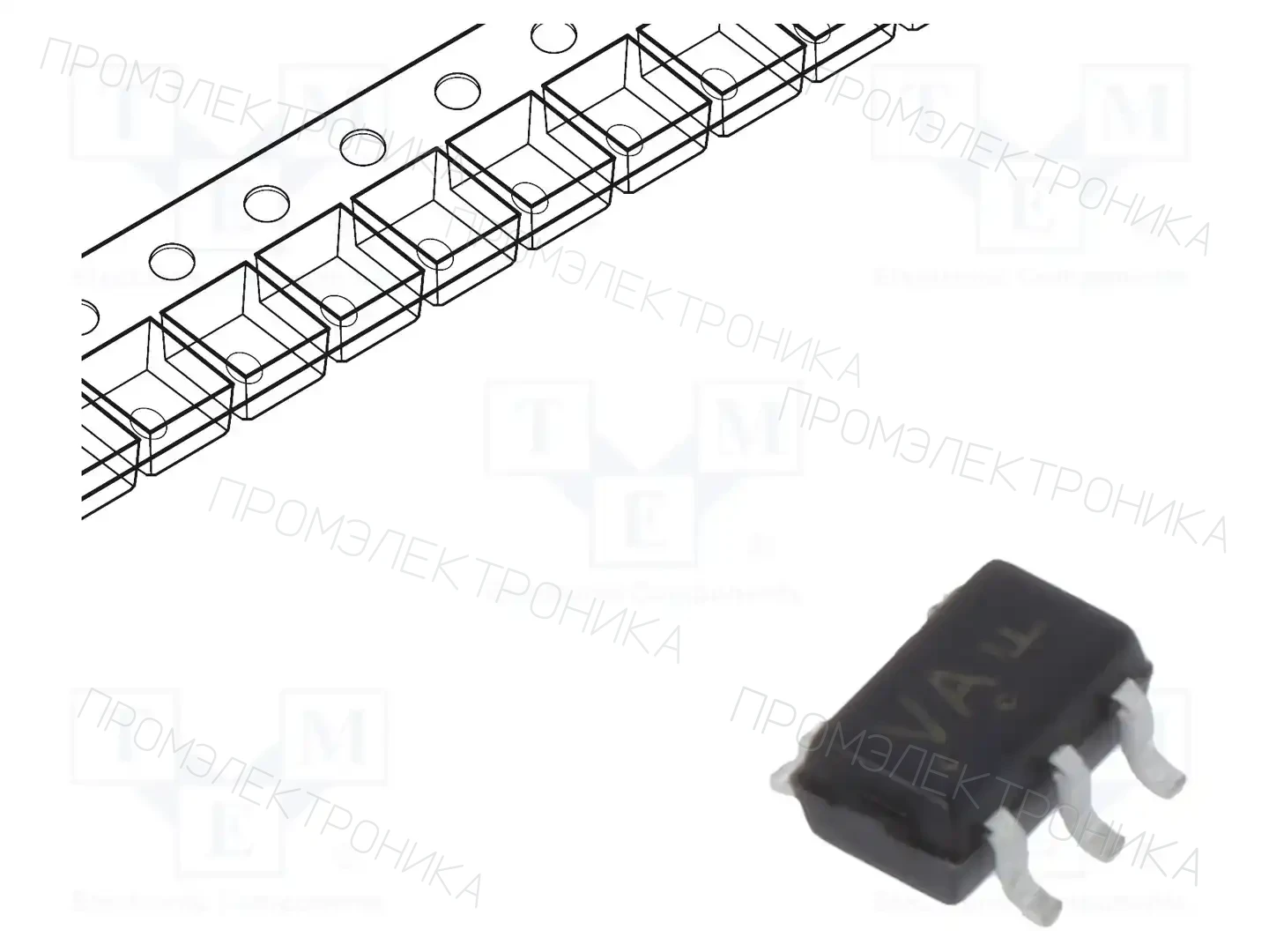 onsemi MC74VHC1G14DFT1G — Ворота, инверторы