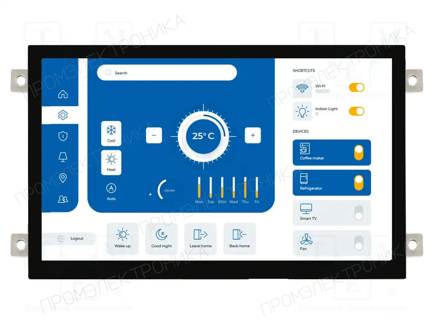 Riverdi SM-RVT50HQHFWCA0 — Интеллигентные дисплеи