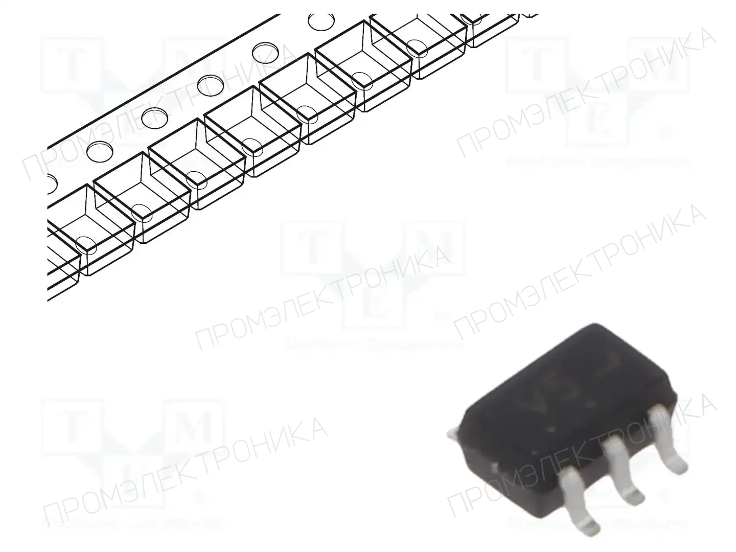 onsemi MC74VHC1G04DFT2G — Ворота, инверторы