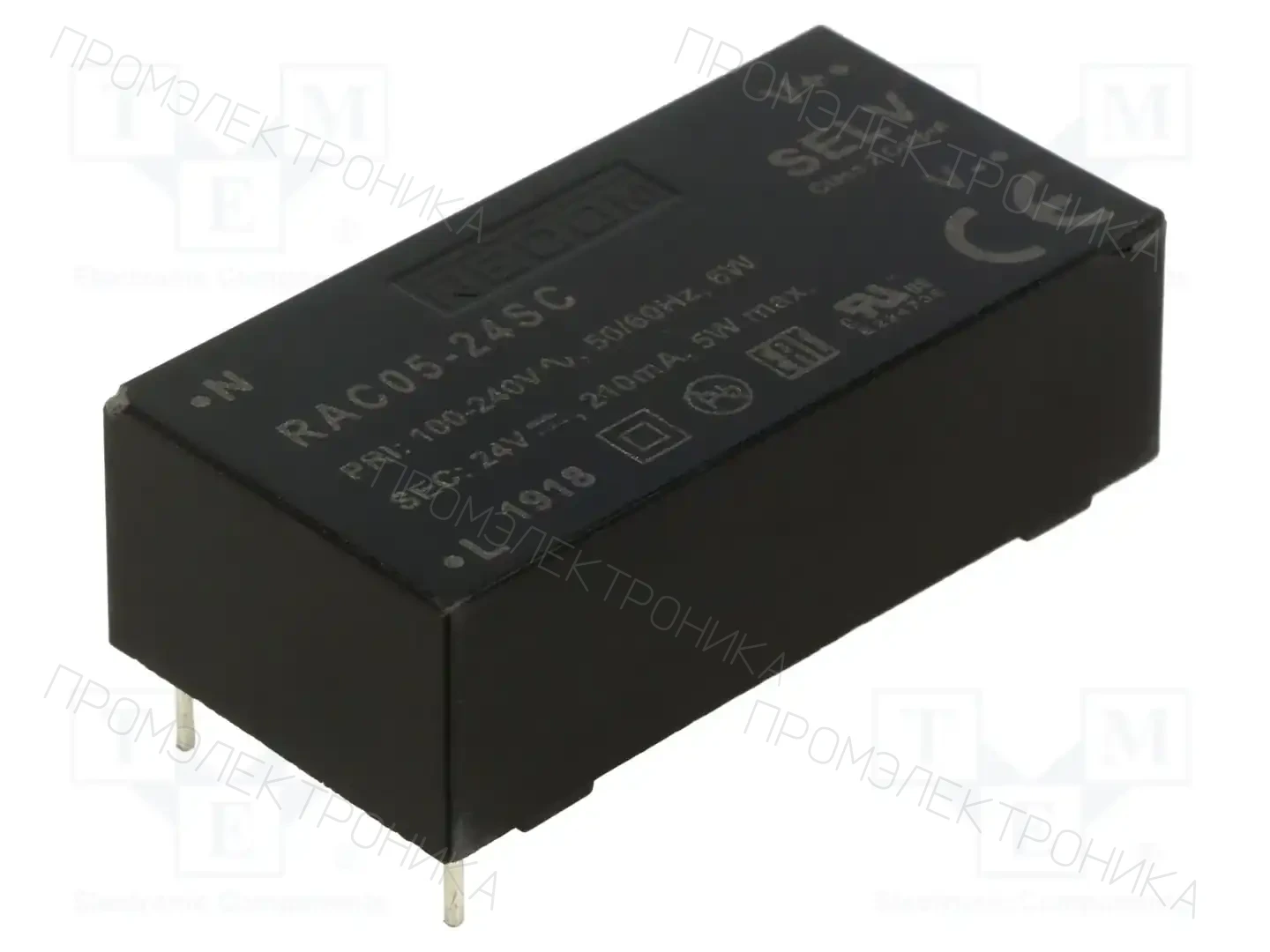 RECOM RAC05-24SC — Преобразователи AC/DC для PCB