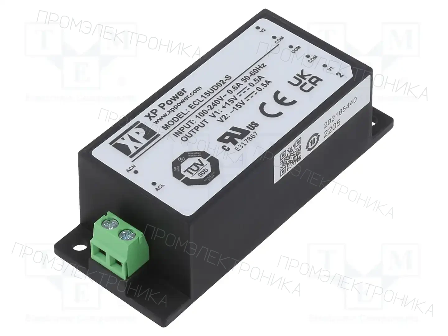 XP POWER ECL15UD02-S — Блоки питания для встраивания