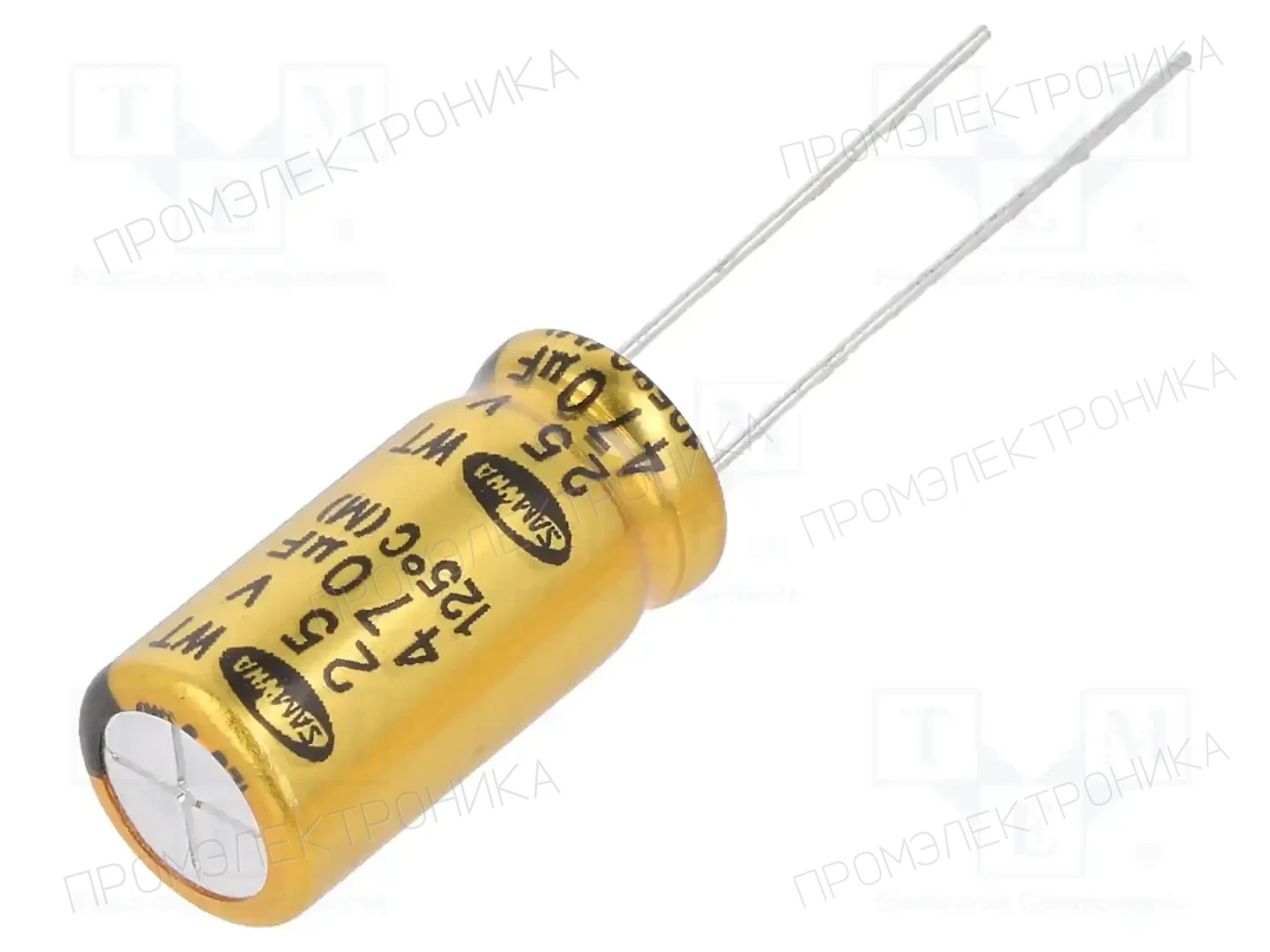 SAMWHA WT1E477M10020PA — Конденсаторы электролитические THT
