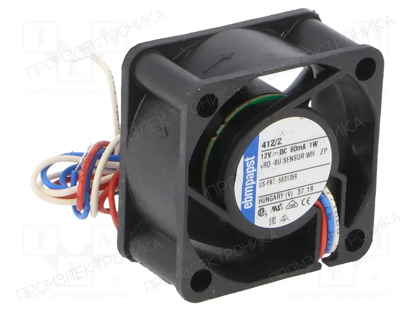 EBM-PAPST 412/2 — Вентиляторы DC 12V