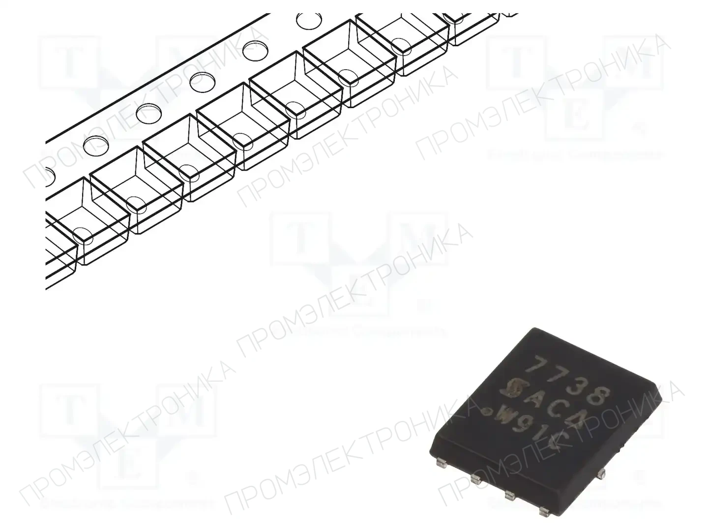 VISHAY SI7738DP-T1-E3 — Транзисторы с каналом N SMD