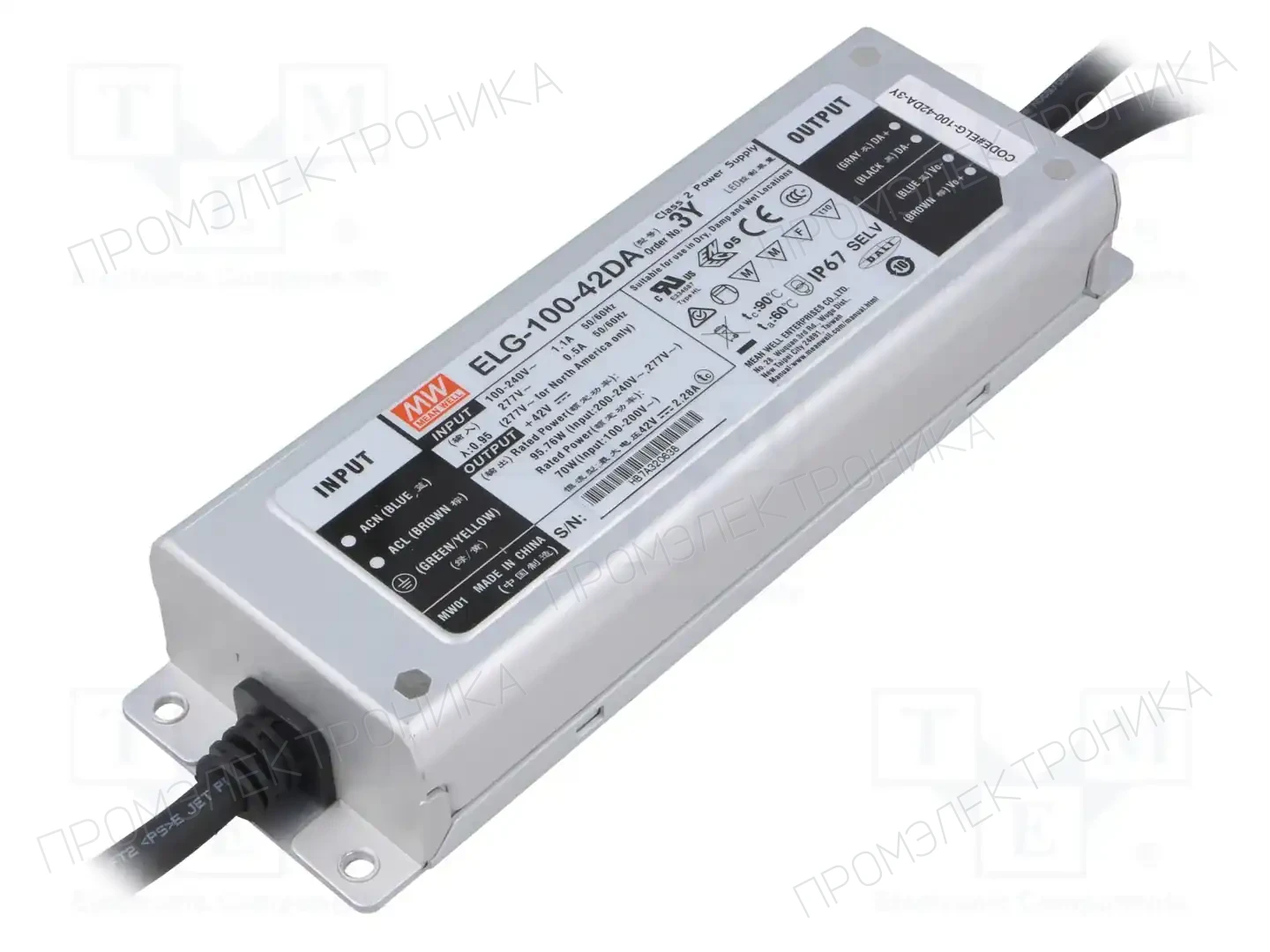 MEAN WELL ELG-100-42DA-3Y — Блоки питания для LED