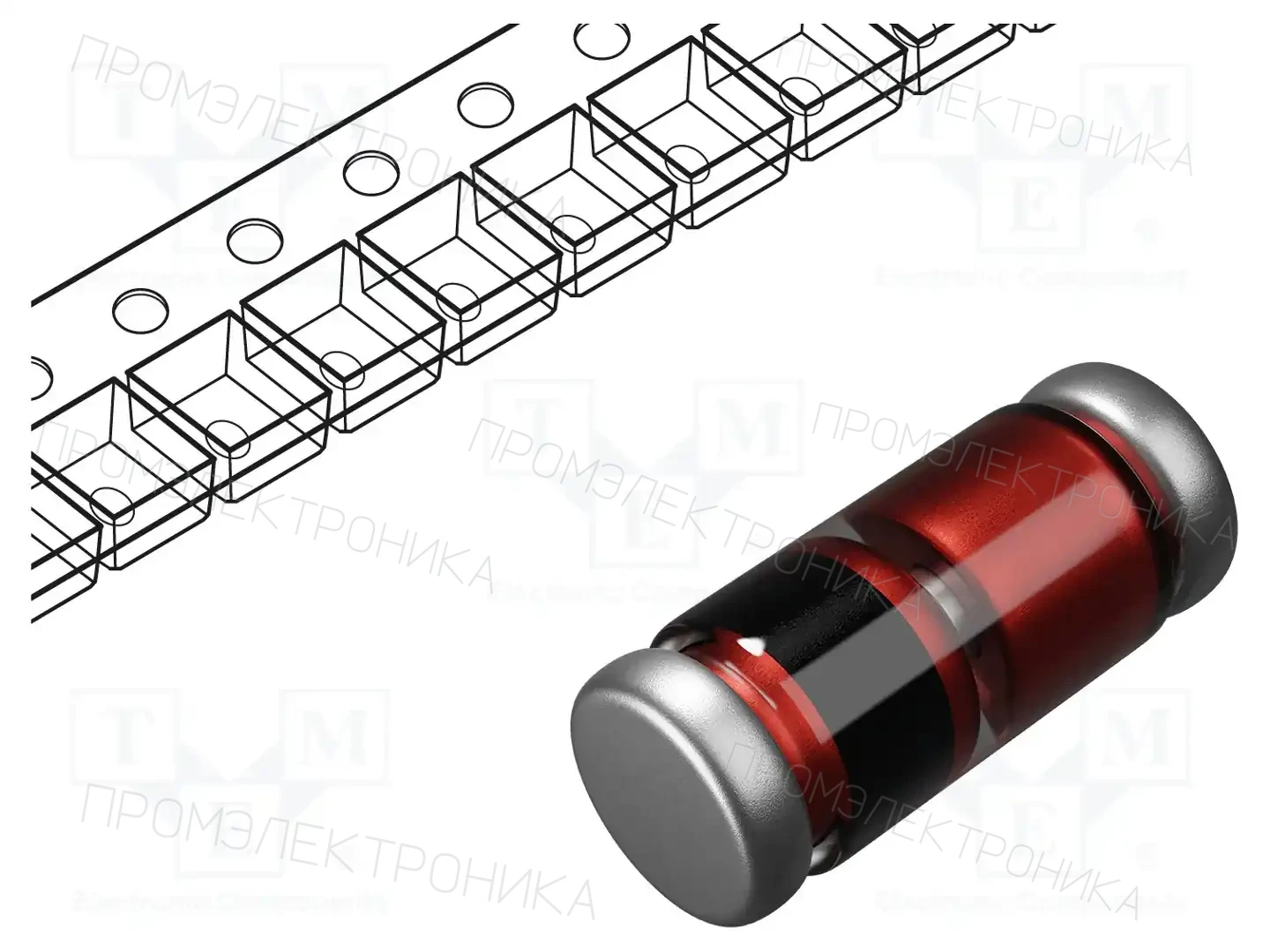 onsemi FDLL4148-D87Z — Универсальные диоды SMD