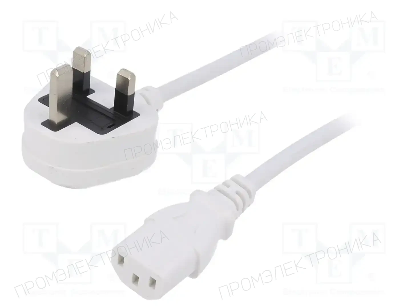 LIAN DUNG LT-318(3A)+501 H05VV-F 3X1.0 WHT 5M — Кабели питания компьютерные и универс