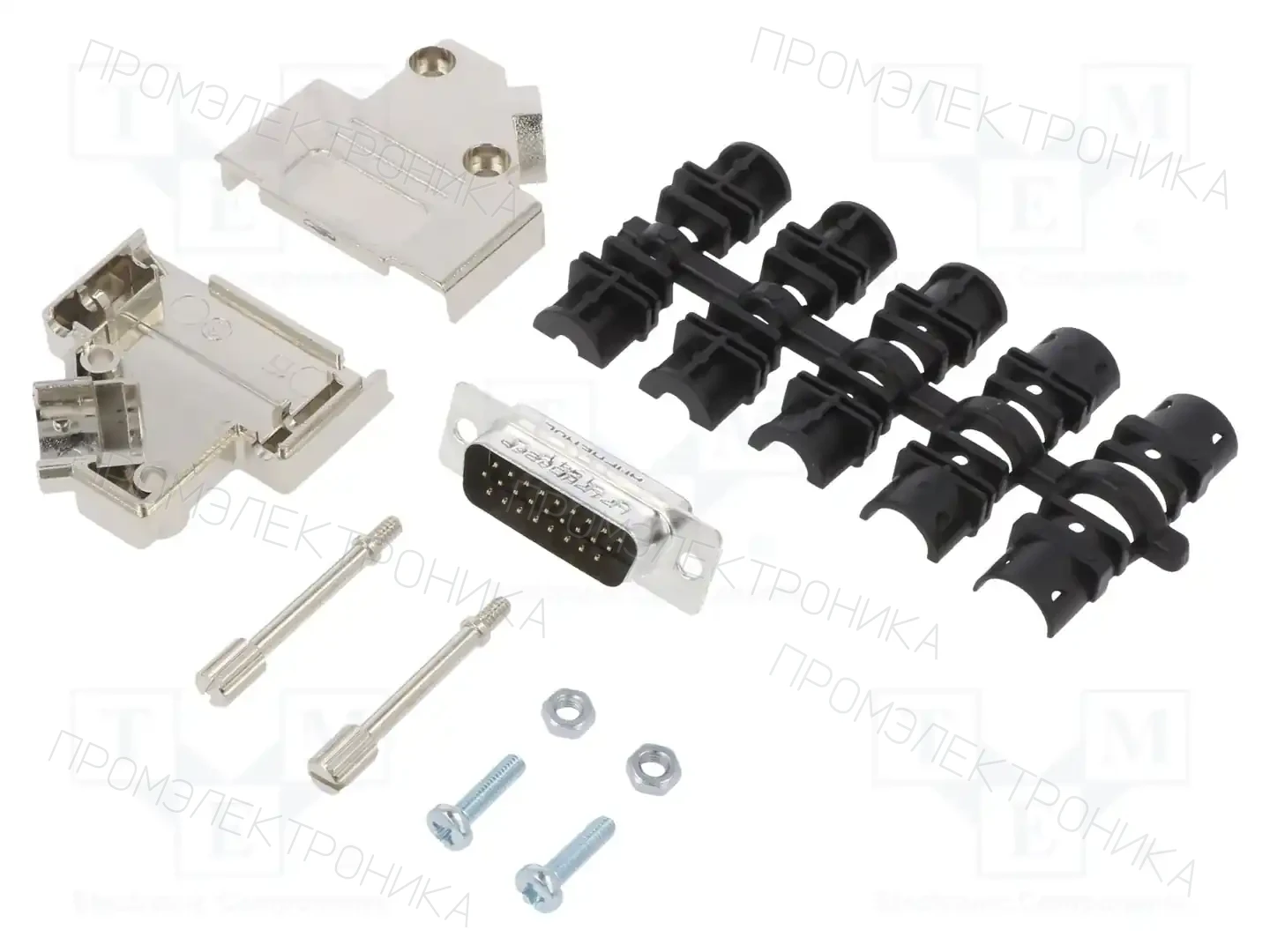 AMPHENOL COMMUNICATIONS SOLUTIONS L17D45PK-M-15+L717HDA26P — Комплектные штекеры D-Sub