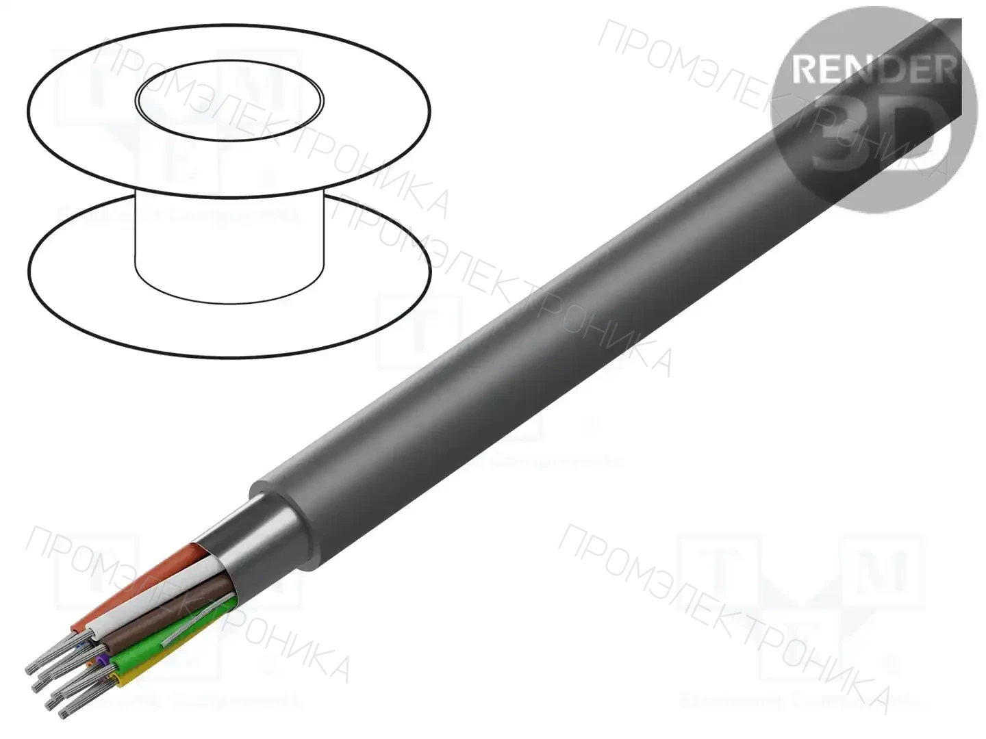 ALPHA WIRE B956102 GE321 — Провода многожильные экранированные