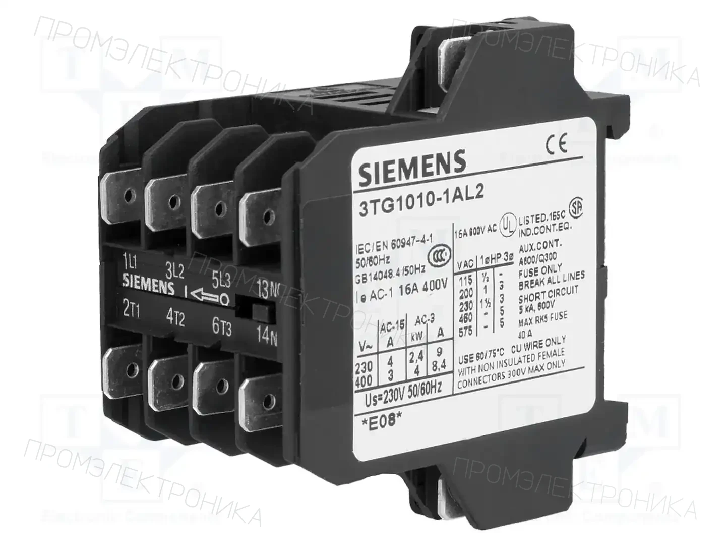 SIEMENS 3TG1010-1AL2 — Контакторы - главные модули