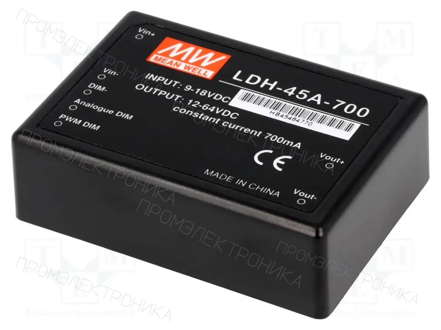 MEAN WELL LDH-45A-700 — Преобразователи DC/DC