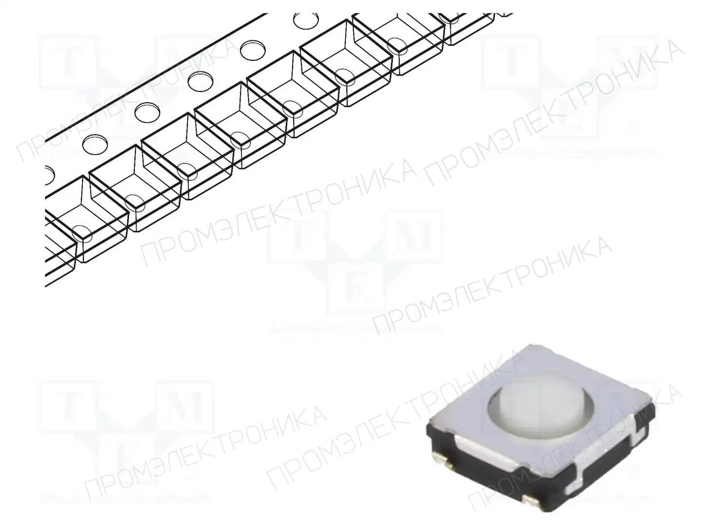 PANASONIC EVQQ2H02W — Микропереключатели TACT