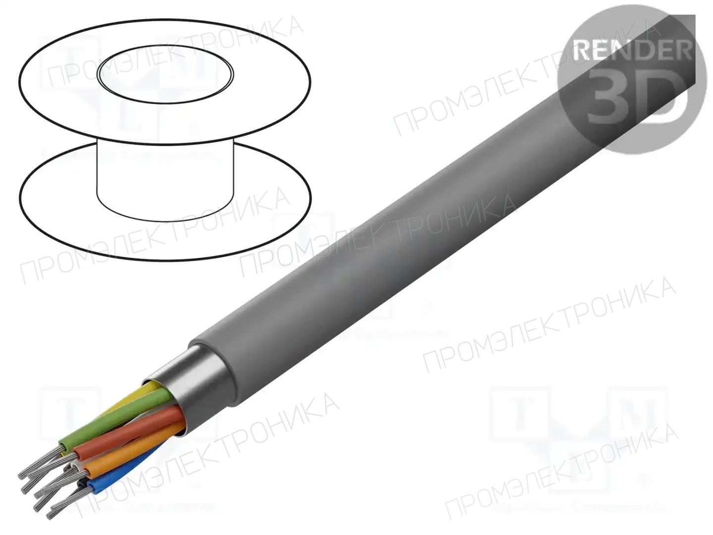 ALPHA WIRE 1218C SL001 — Провода многожильные экранированные
