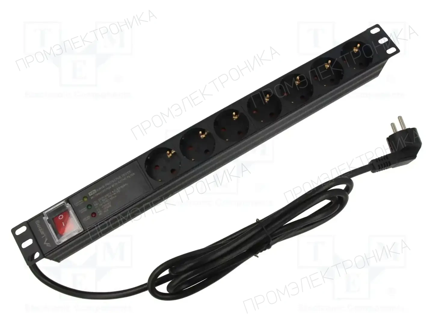 LANBERG PDU-PRO-07F-0200-BK — Планки защиты от перенапряжения