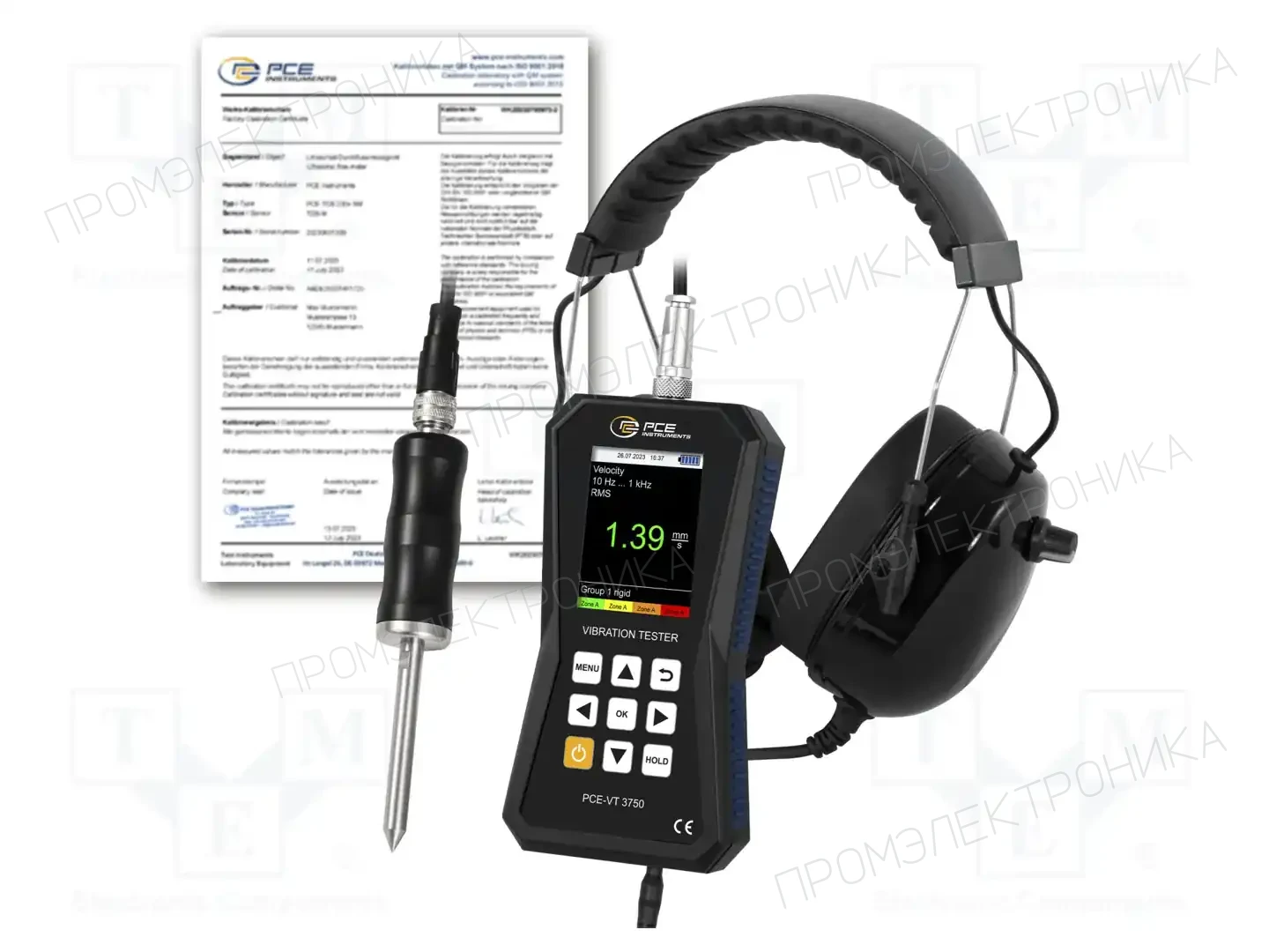 PCE INSTRUMENTS PCE-VT 3750S-ICA — Виброметры