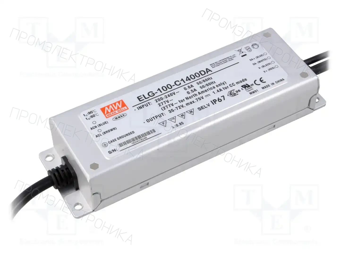 MEAN WELL ELG-100-C1400DA — Блоки питания для LED