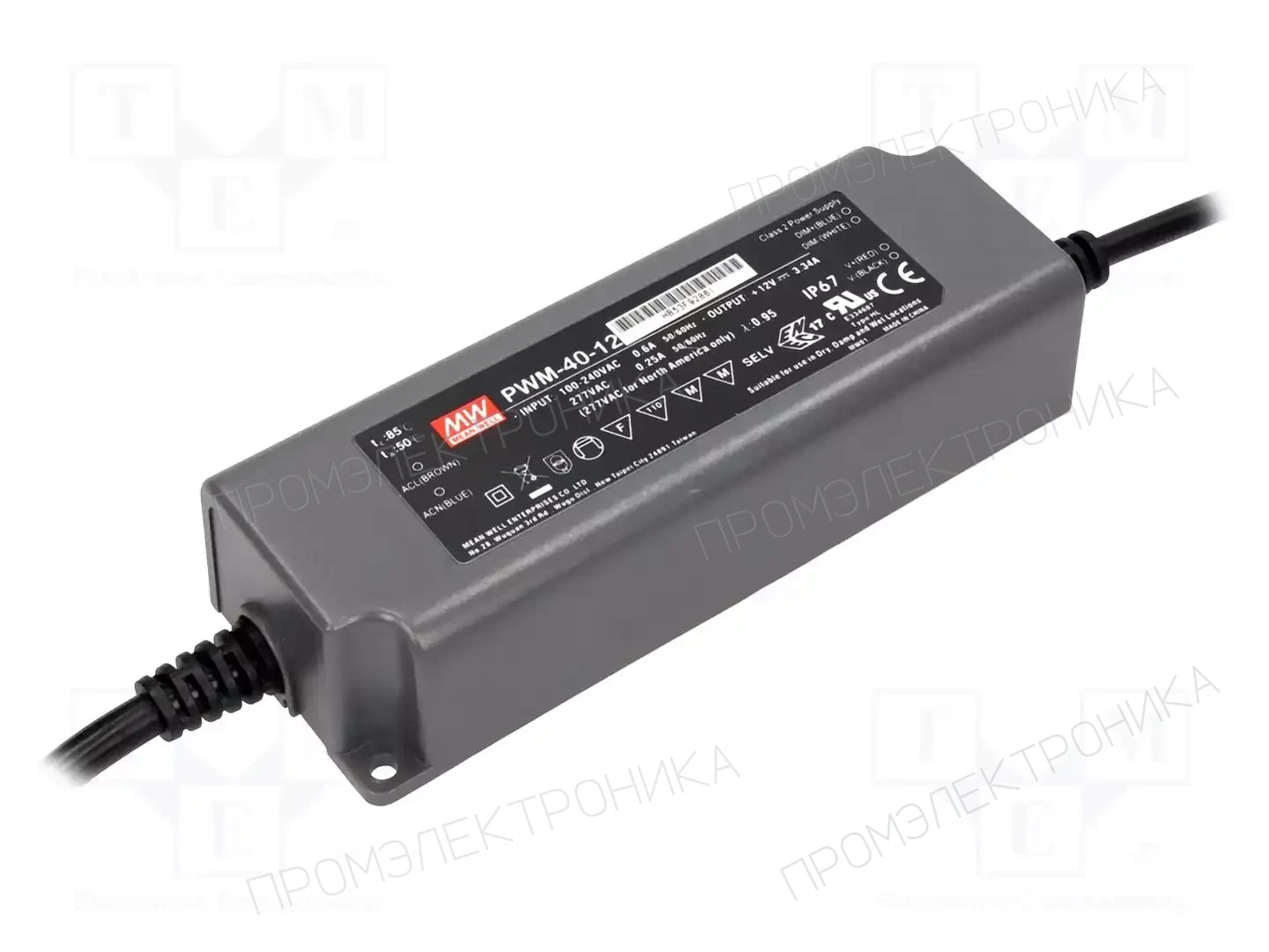 MEAN WELL PWM-40-12 — Блоки питания для LED