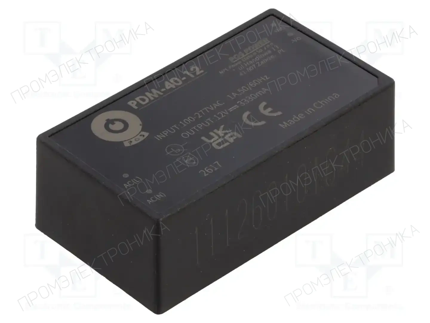 POS PDM-40-12 — Преобразователи AC/DC для PCB