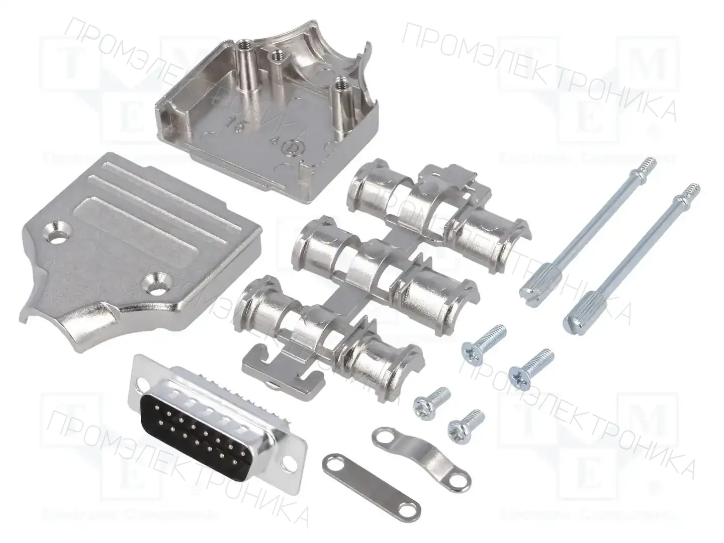 MH CONNECTORS MHDM15-DM15P-K — Комплектные штекеры D-Sub