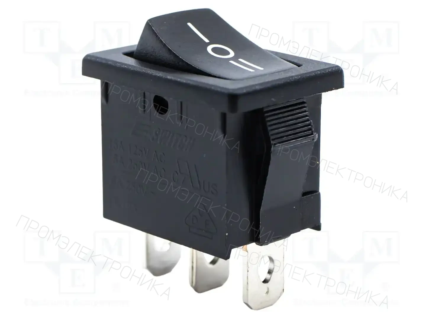 E-SWITCH R1966DBLKBLKCF — Переключатели типа Rocker