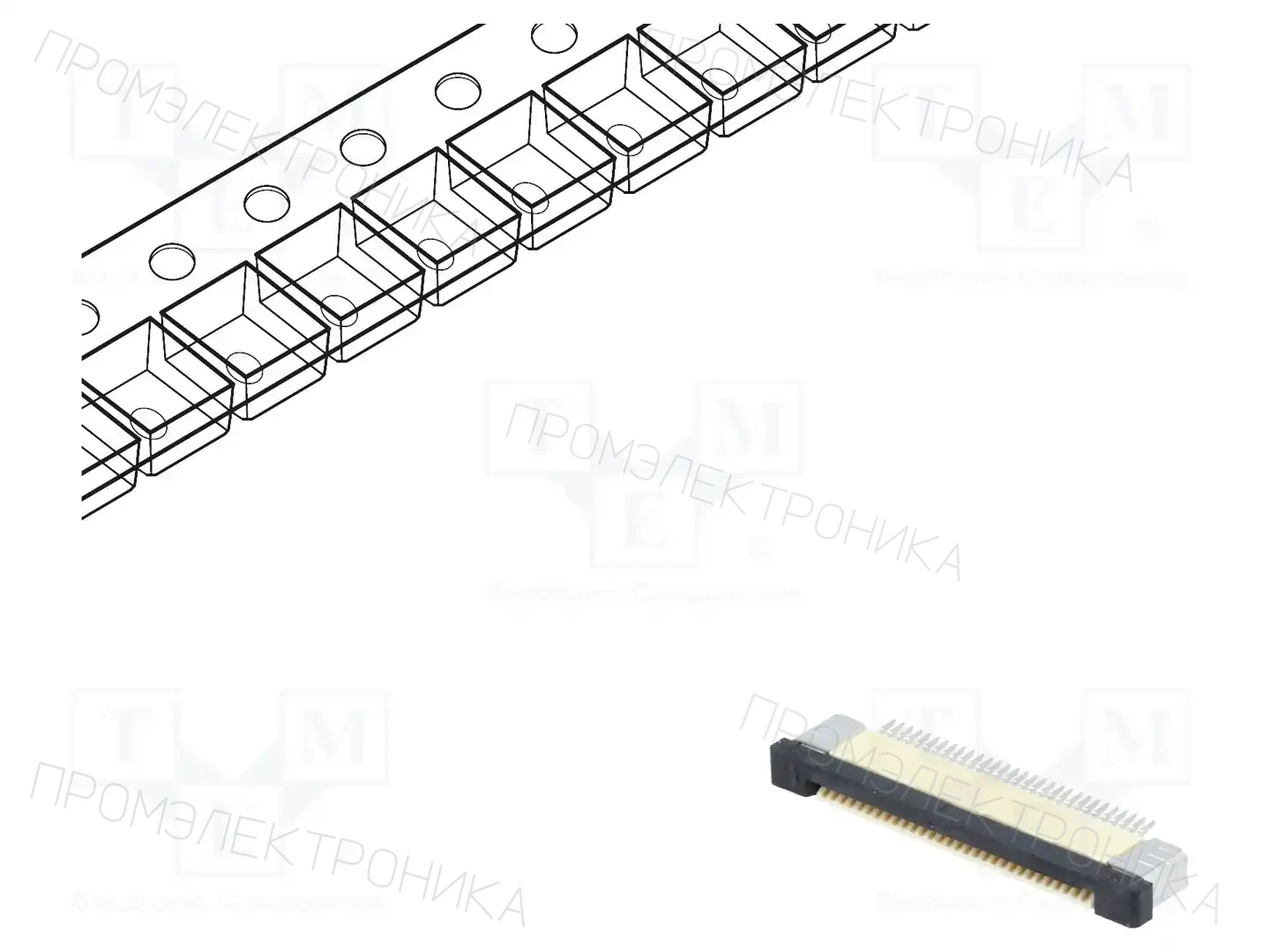 CONNFLY DS1020-09-30VBT1B-R — Разъeмы FFC/FPC растр 0,5мм