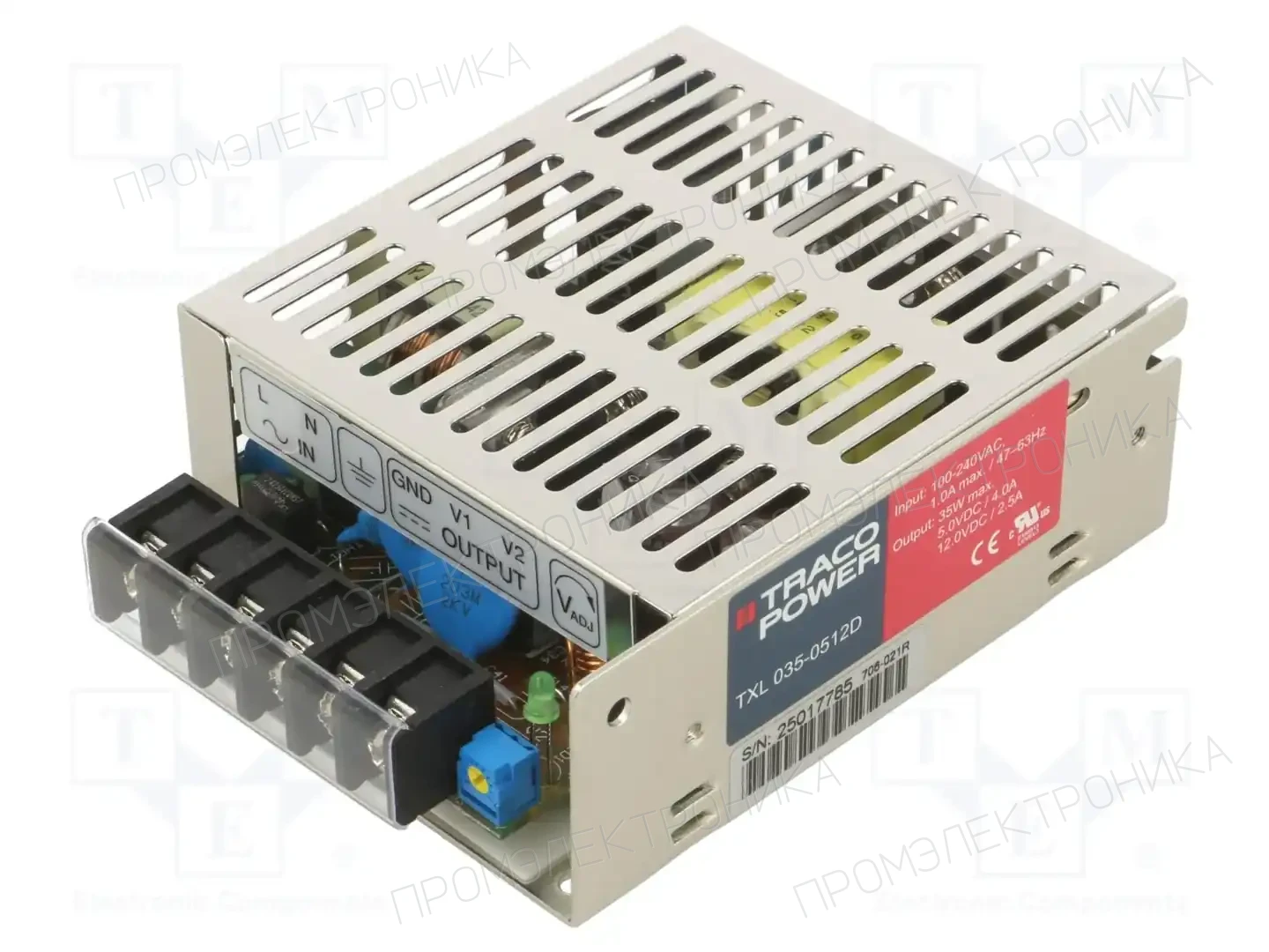 TRACO POWER TXL 035-0512D — Блоки питания для встраивания