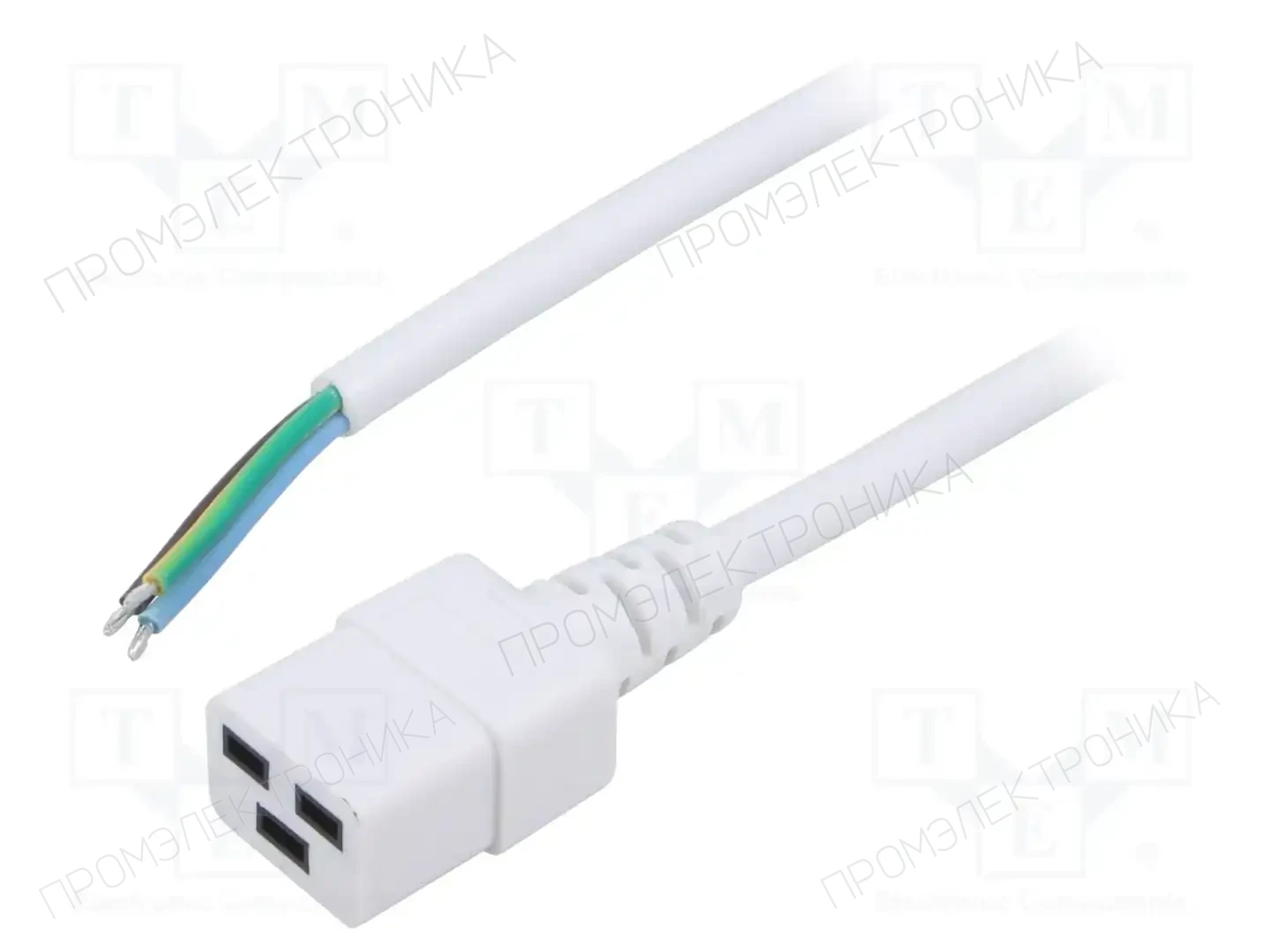 LIAN DUNG LT-549 H05VV-F 3X1.5 WHT 2M END ROJ — Кабели питания компьютерные и универс