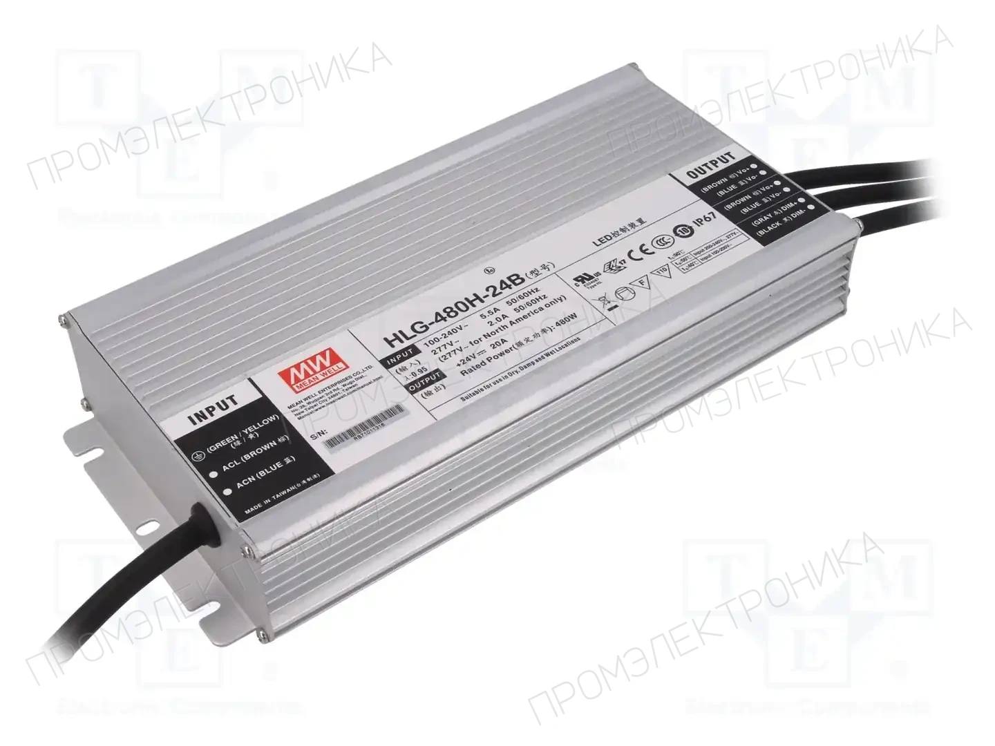 MEAN WELL HLG-480H-24B — Блоки питания для LED