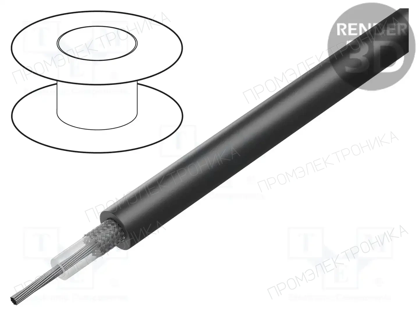 ALPHA WIRE 9058AC BK001 — Провода коаксиальные