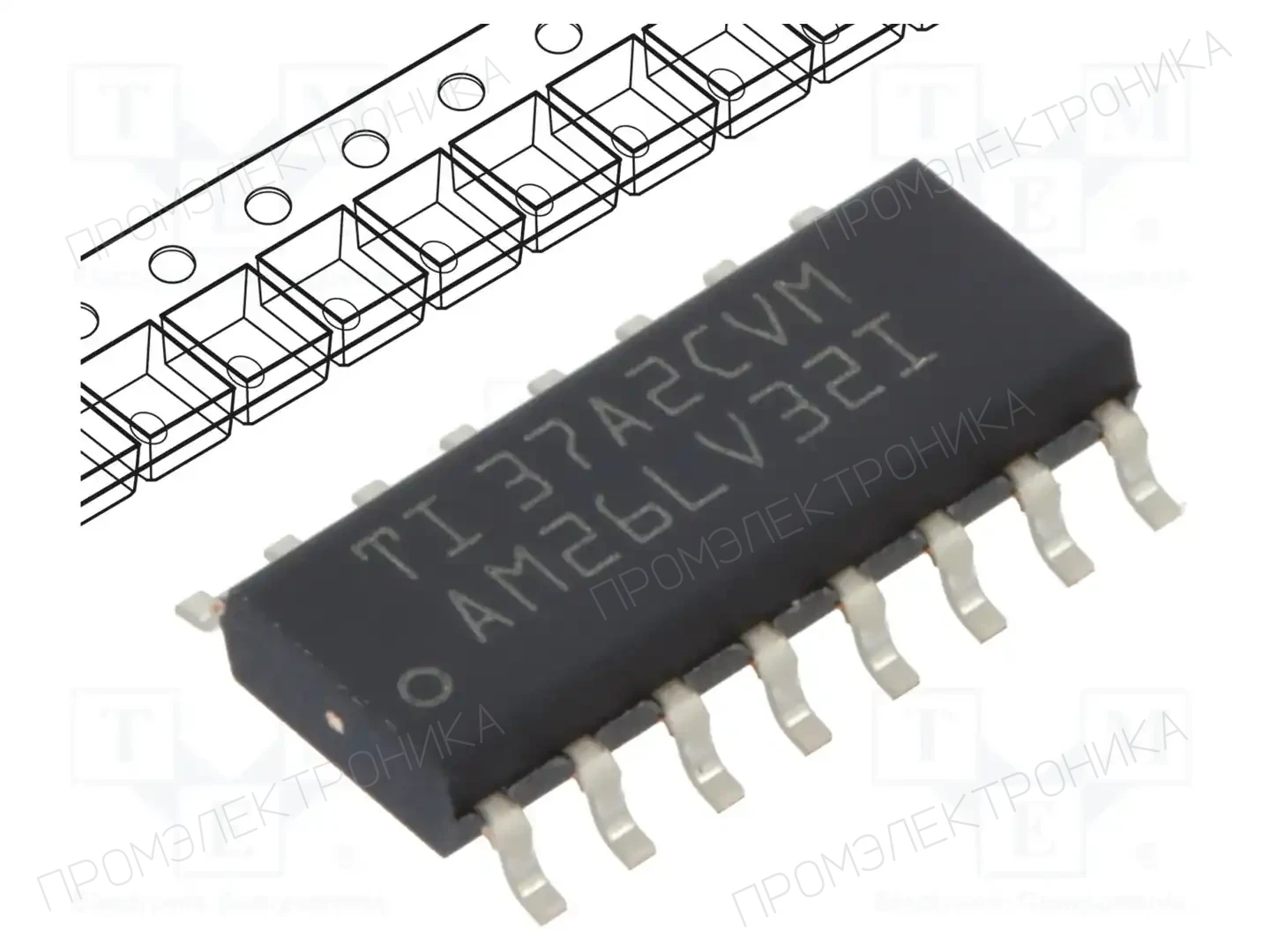 Texas Instruments AM26LV32IDR — Микросхемы - RS232 / RS422 / RS485