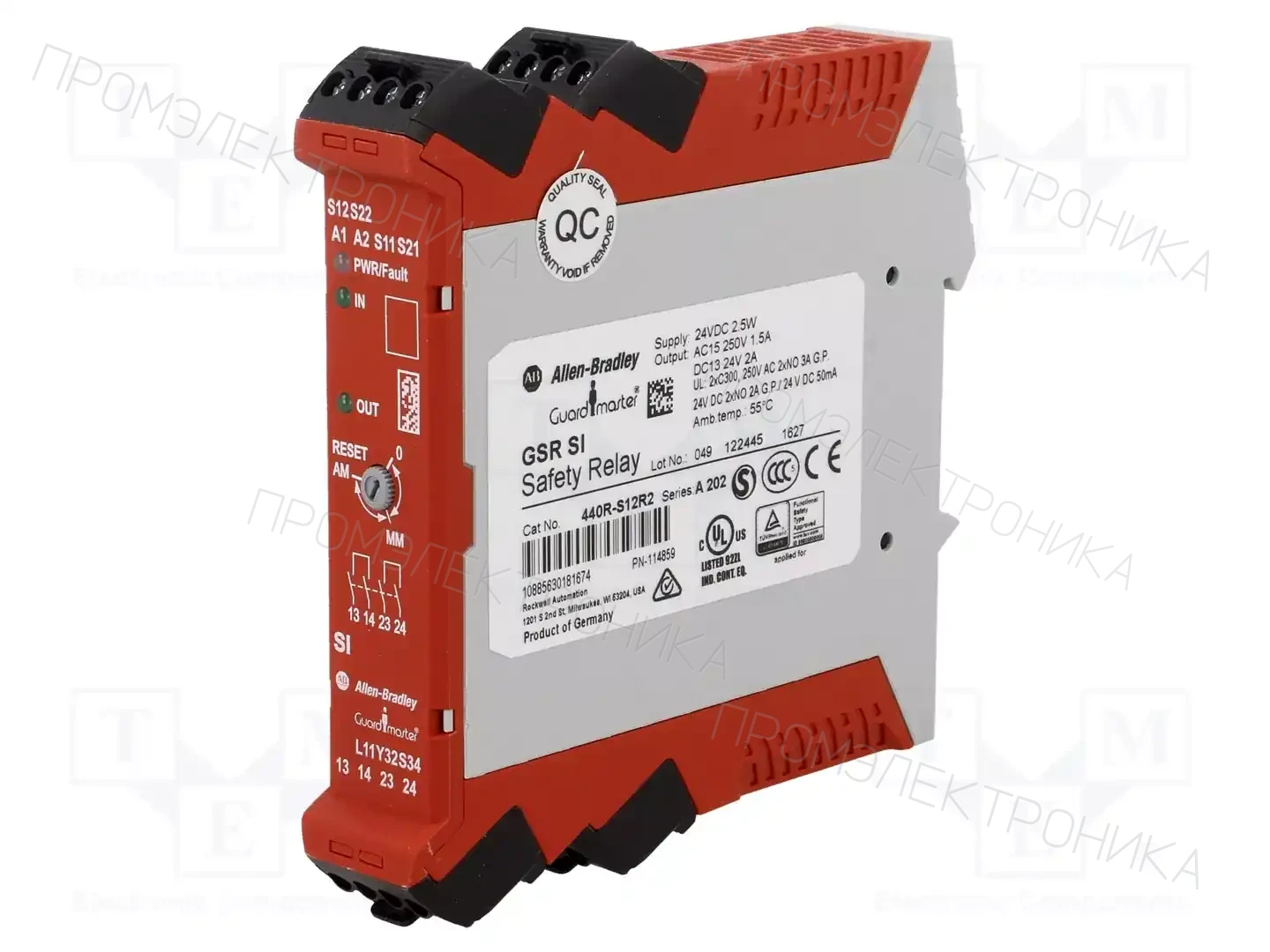 Allen Bradley Guardmaster 440R-S12R2 — Выключат. безопасности - мод. управления
