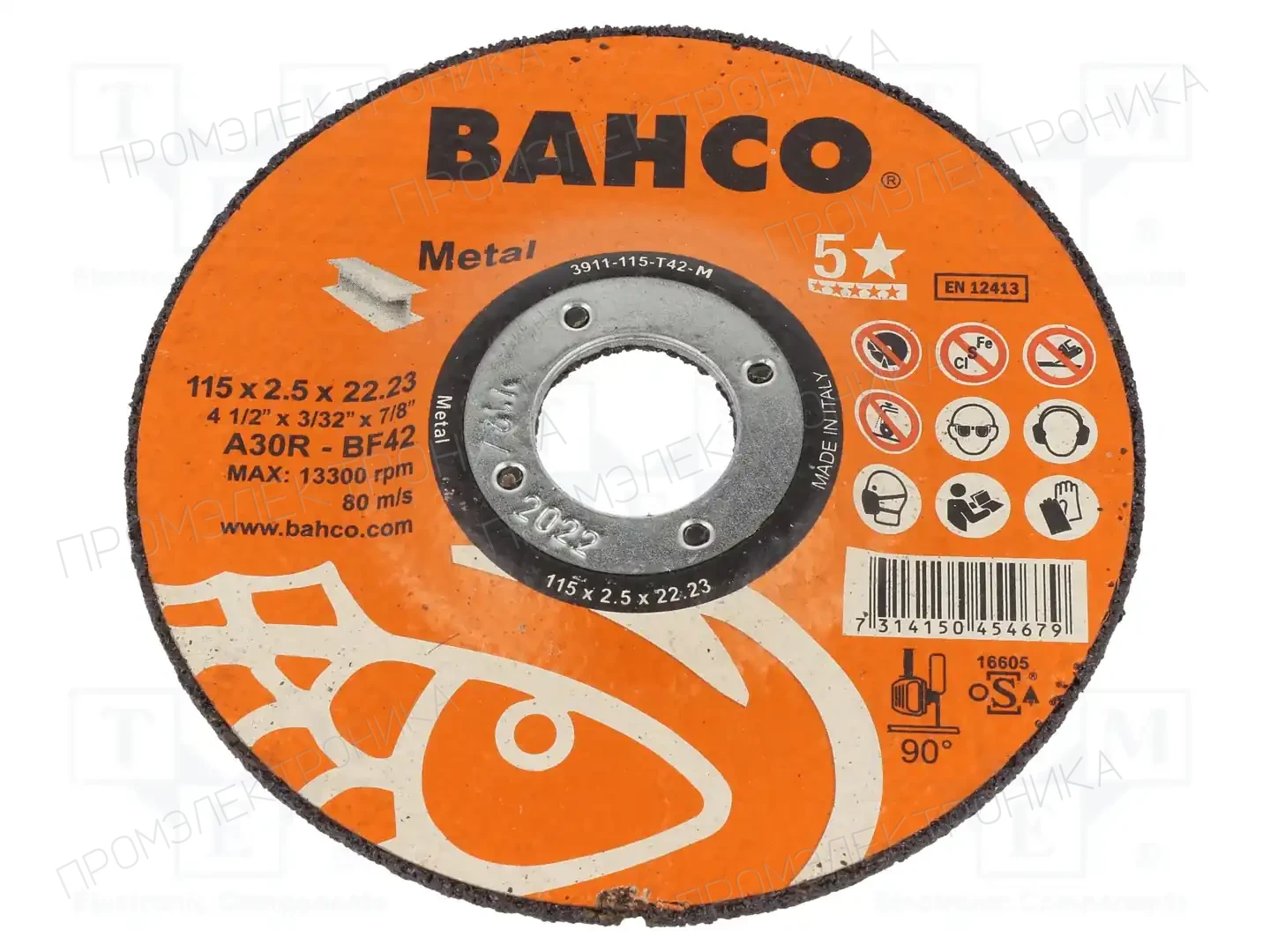 BAHCO 3911-115-T42-M — Диски для резки и шлифовки