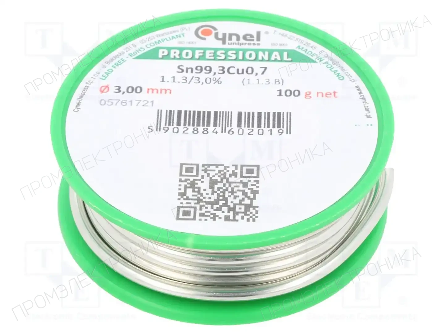 CYNEL SN99C-3.0/0.1 — Паяльные провода бессвинцовые