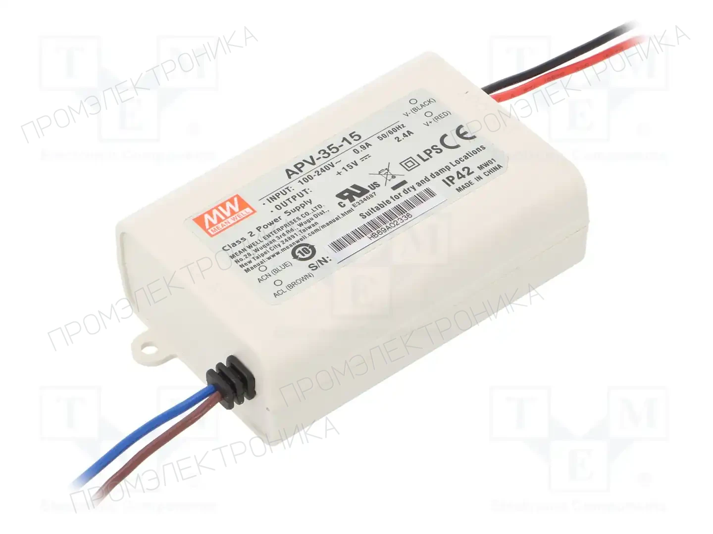 MEAN WELL APV-35-15 — Блоки питания для LED