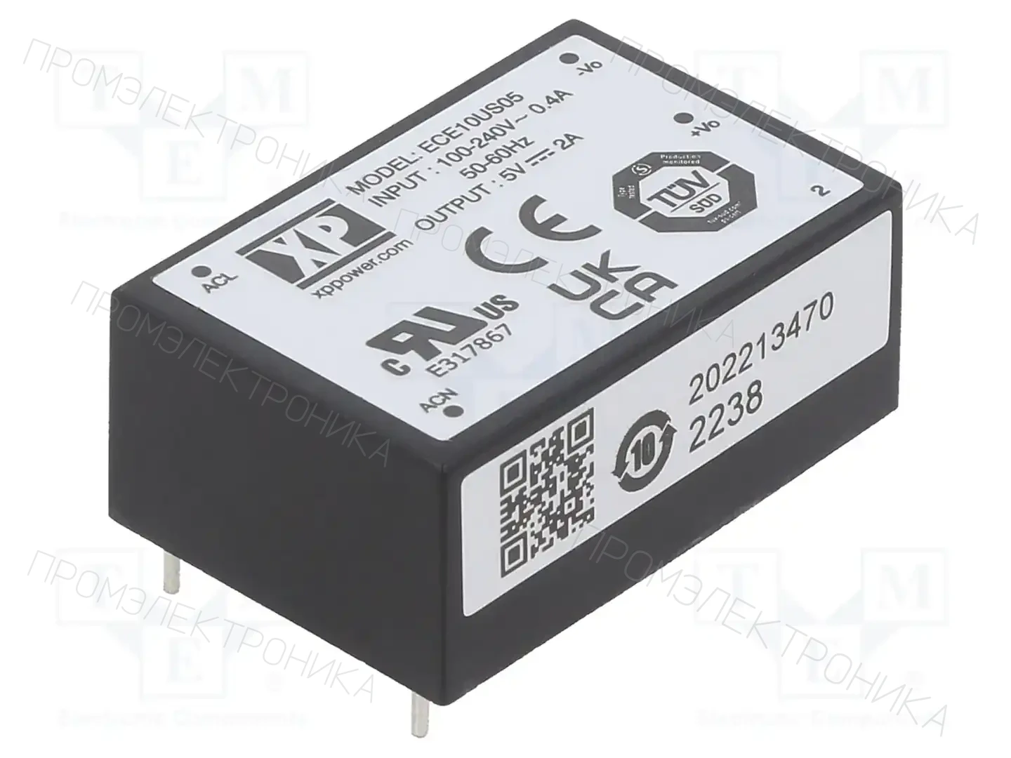 XP POWER ECE10US05 — Преобразователи AC/DC для PCB