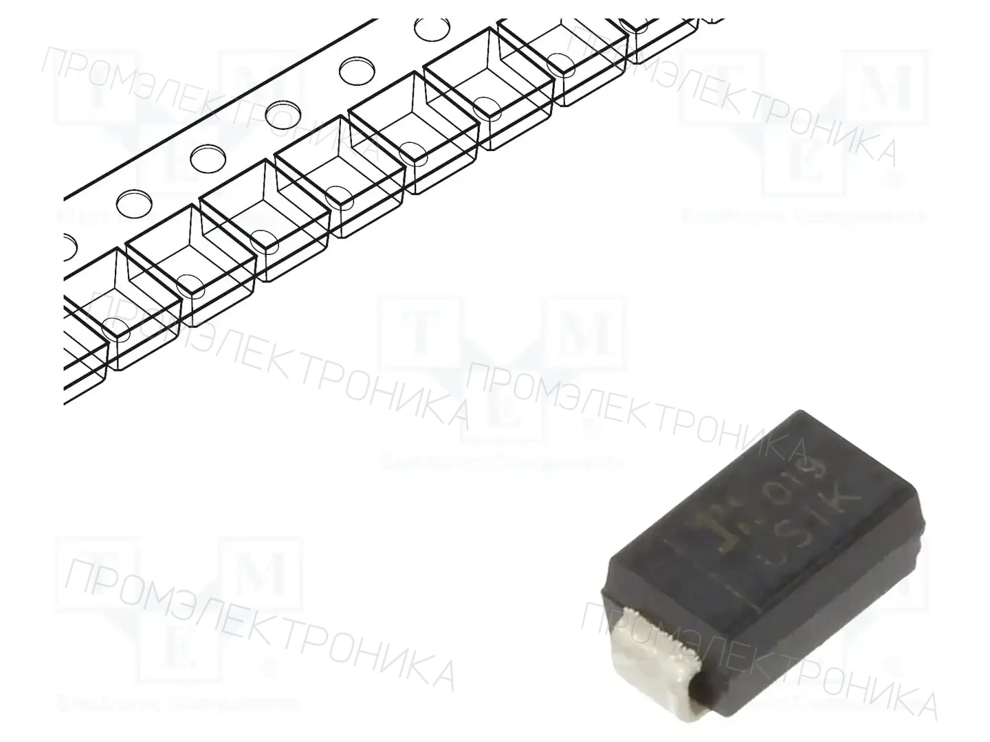 DIODES INCORPORATED US1K-13-F — Универсальные диоды SMD