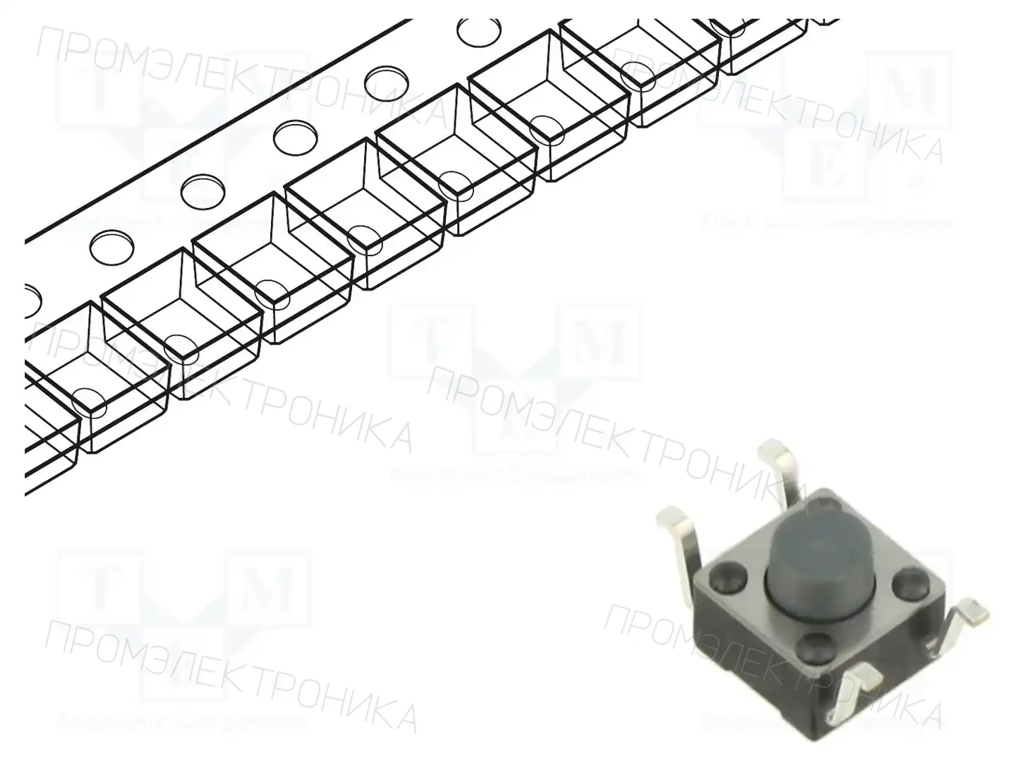 E-SWITCH RT3301AF260Q — Микропереключатели TACT
