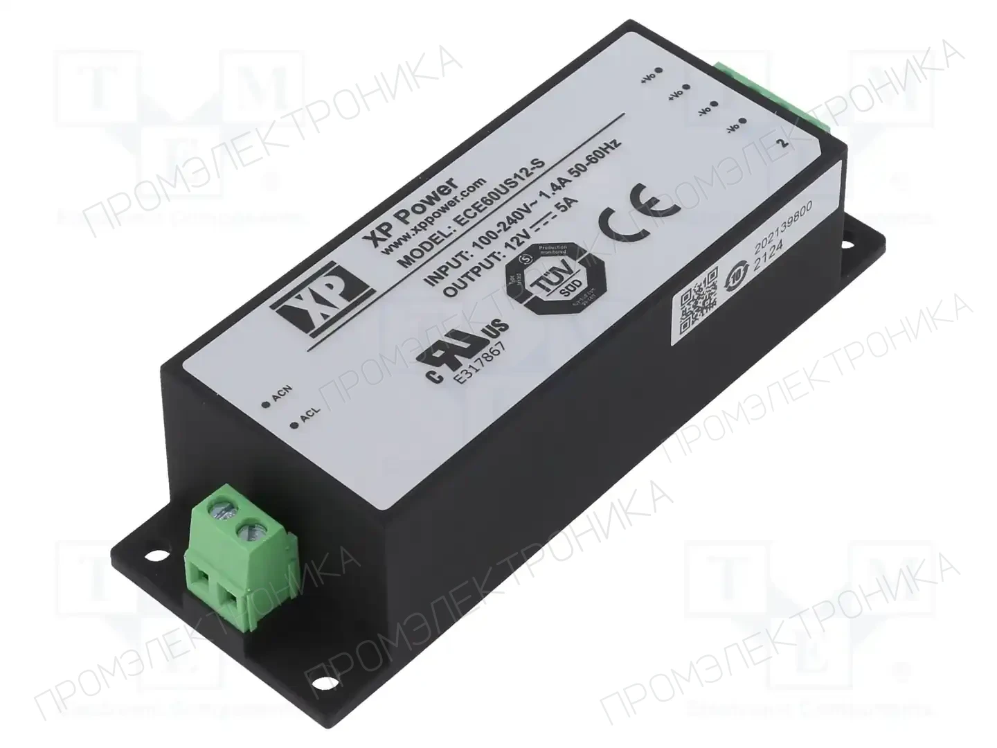 XP POWER ECE60US12-S — Блоки питания для встраивания
