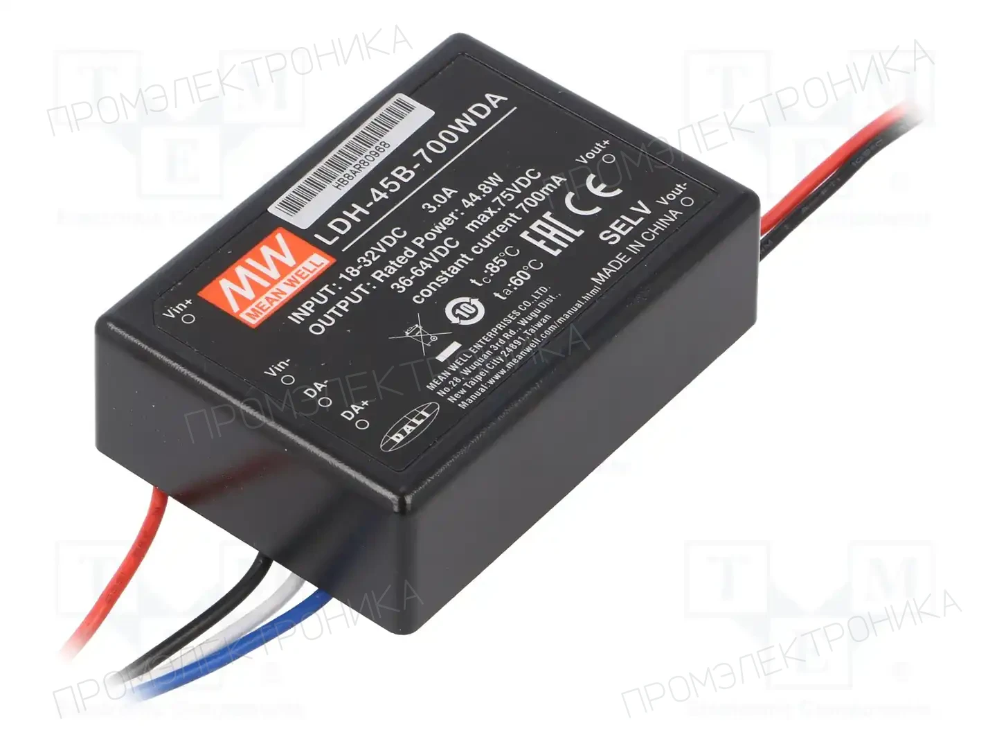 MEAN WELL LDH-45B-700WDA — Преобразователи DC/DC