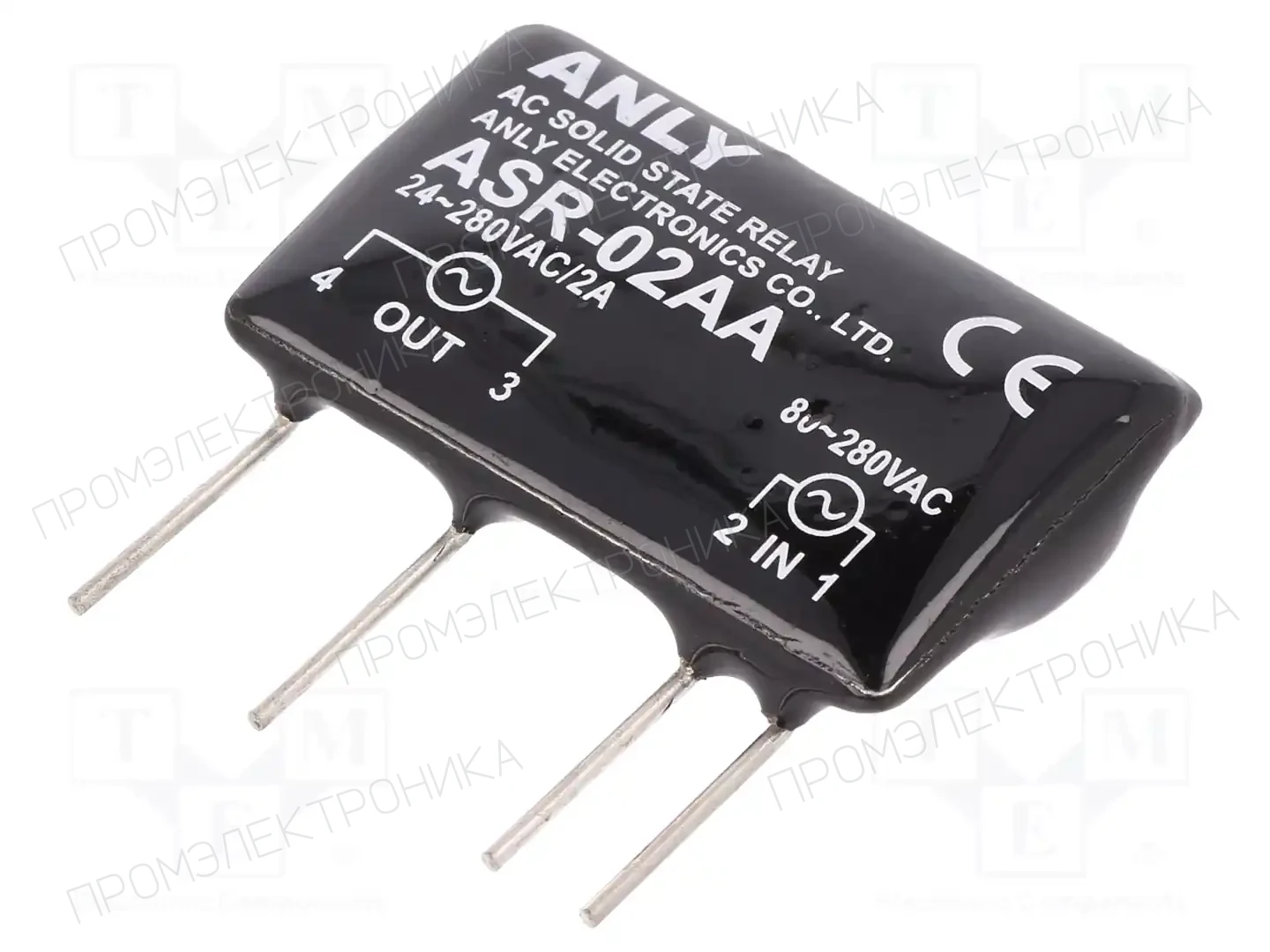 ANLY ELECTRONICS ASR-02AA — Реле SSR однофазные