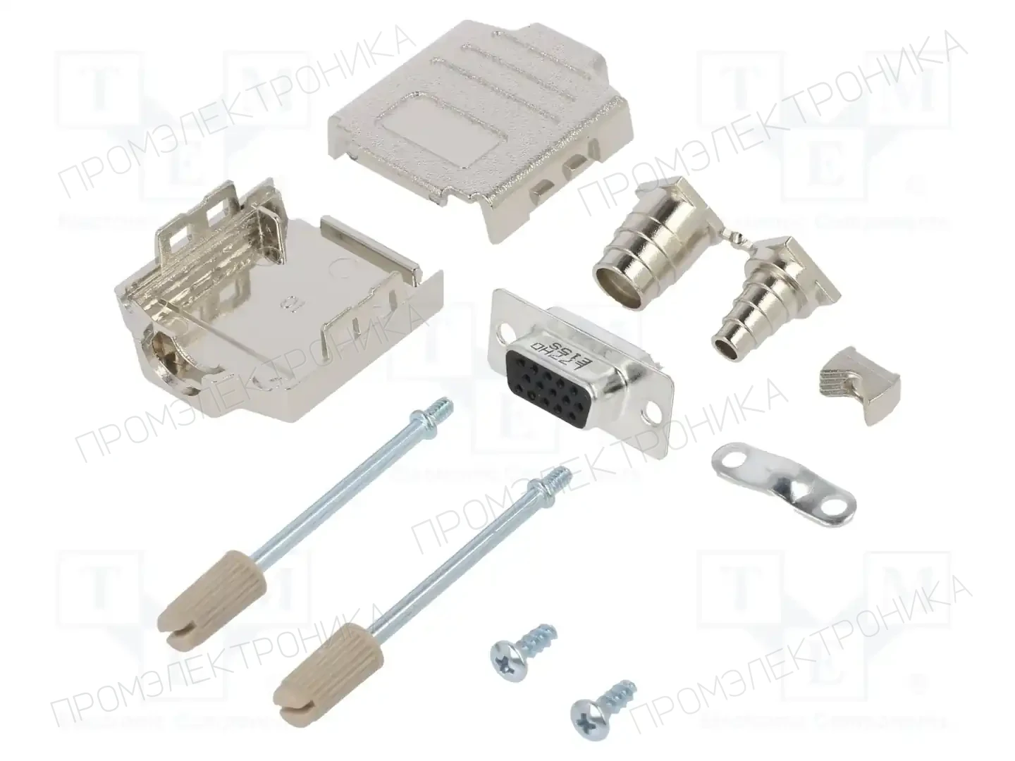 AMPHENOL COMMUNICATIONS SOLUTIONS L17DPPK09-M+L77HDE15S — Комплектные штекеры D-Sub