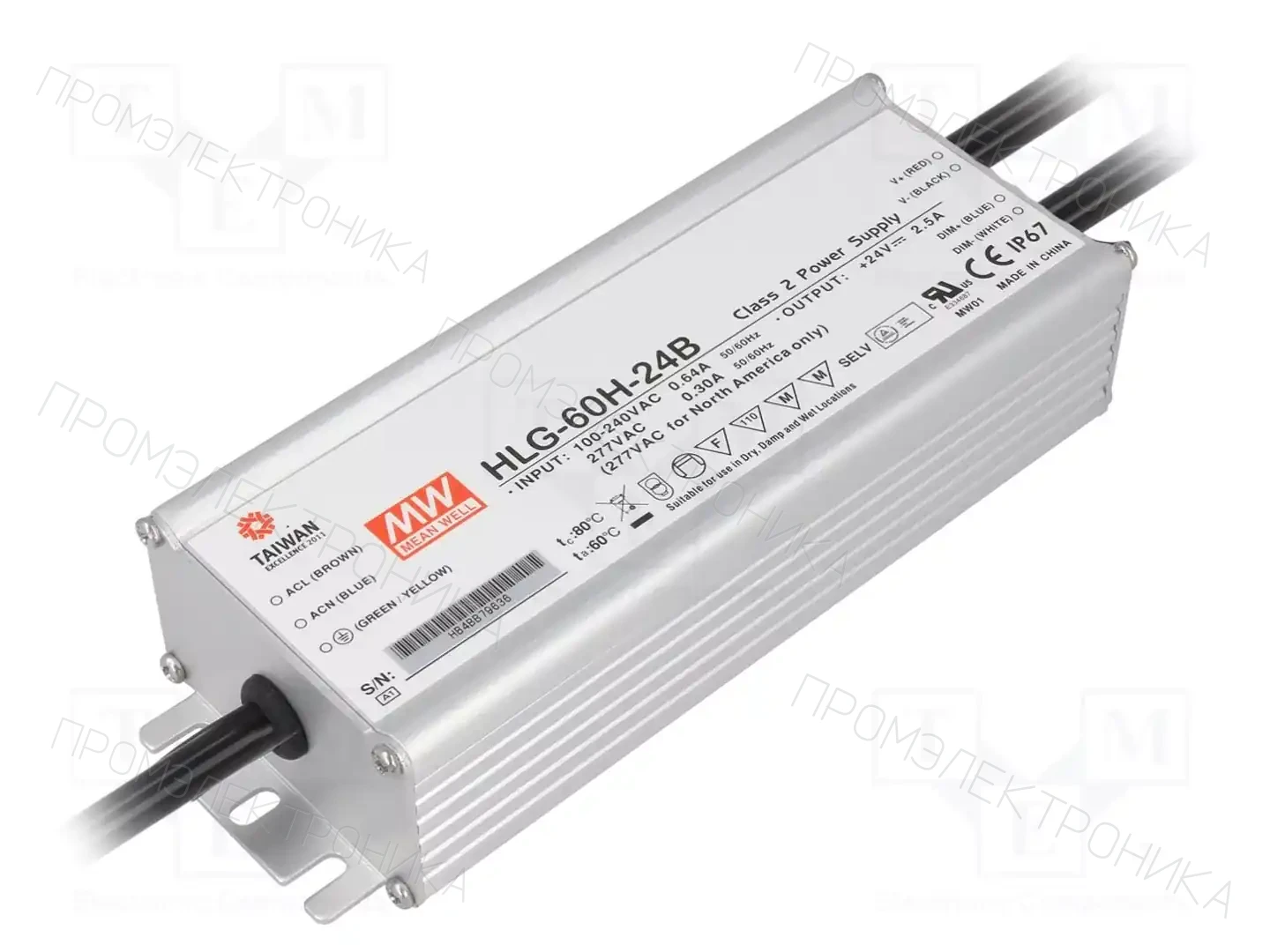 MEAN WELL HLG-60H-24B — Блоки питания для LED