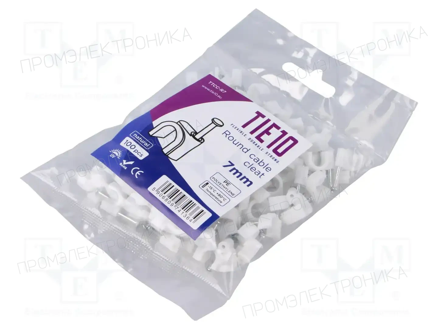 TIE10 TTCC-R7W — Держатели, скобы для кабелей