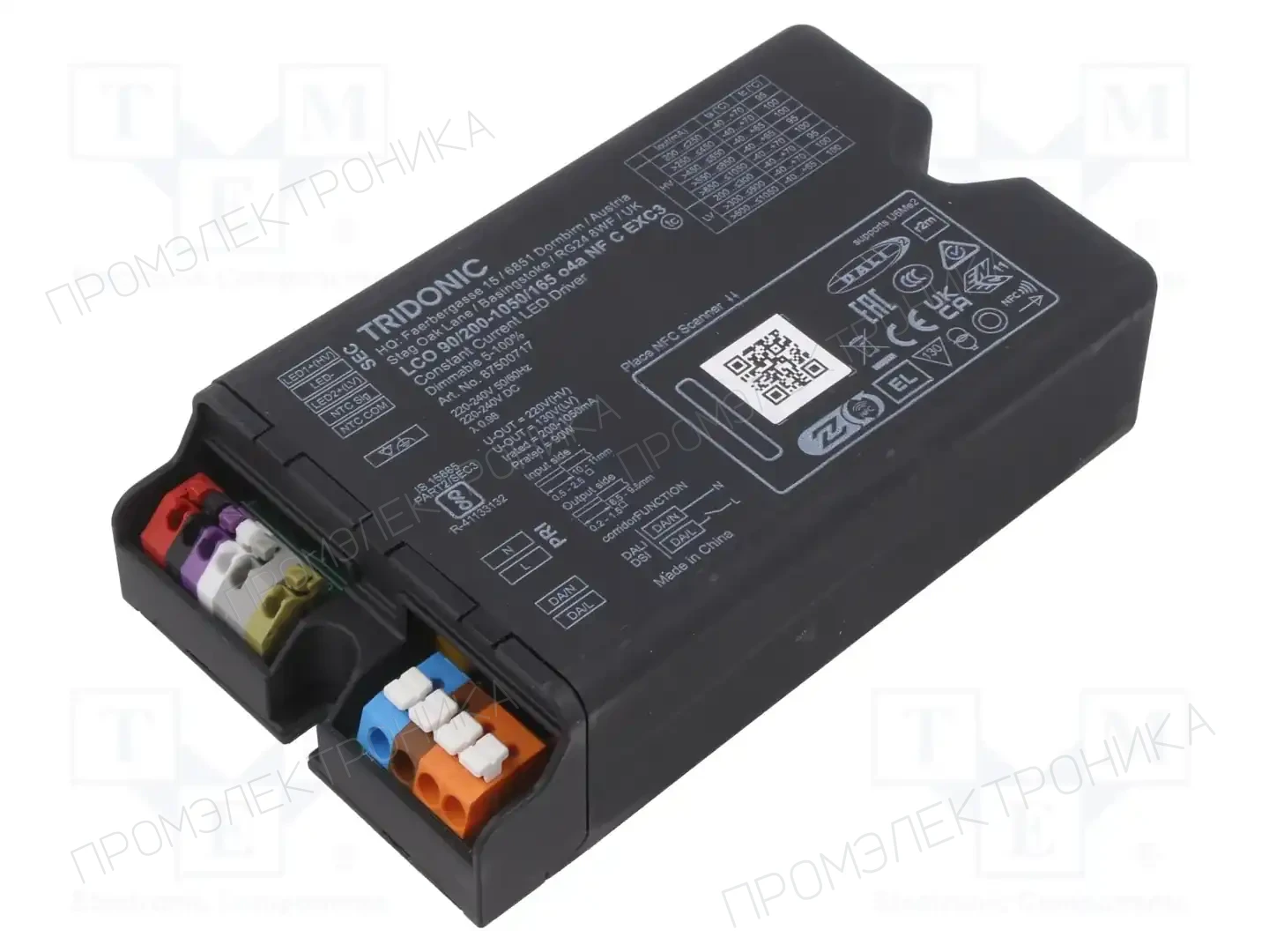 TRIDONIC LCO 90/200-1050/165 O4A NF C EXC3 — Блоки питания для LED