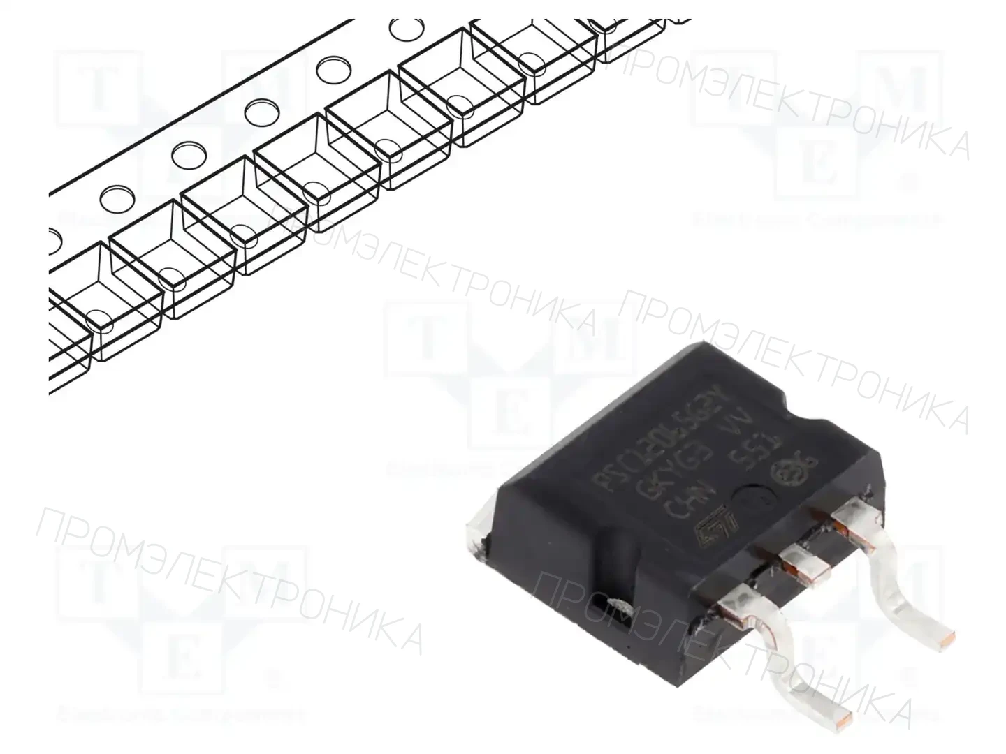 STMicroelectronics STPSC12065G2Y-TR — Диоды Шотки SMD