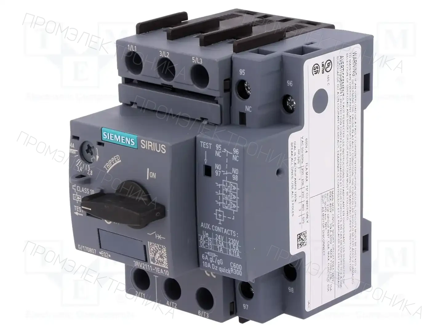 SIEMENS 3RV2111-1EA10 — Выключатели двигательные