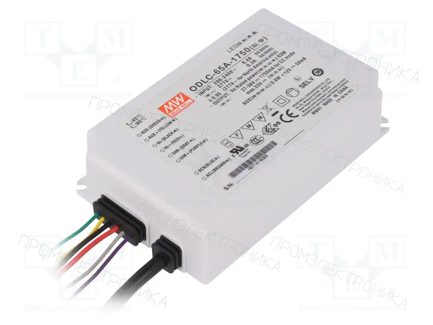 MEAN WELL ODLC-65A-1750 — Блоки питания для LED