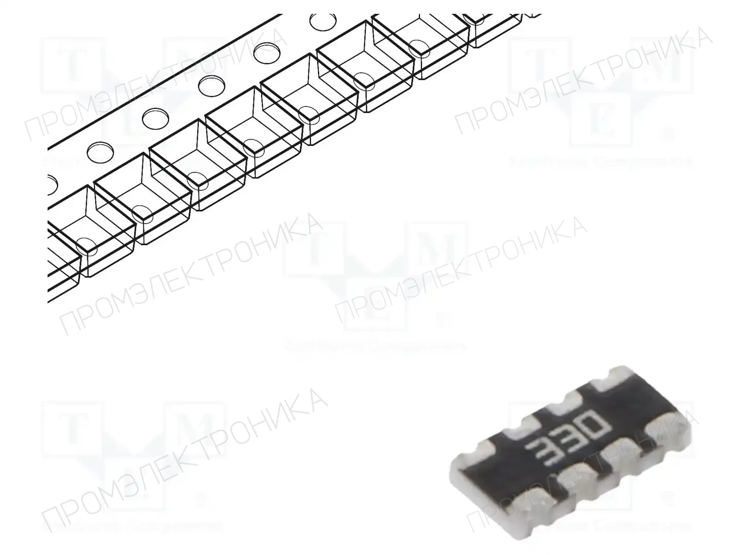 YAGEO TC164-JR-0733RL — Резисторные сборки